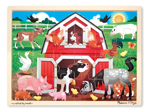 Melissa and Doug (9061) - "Barnyard Buddies" - 24 pieces puzzle