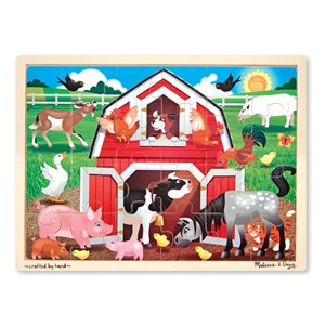 Melissa and Doug (9061) - "Barnyard Buddies" - 24 pieces puzzle