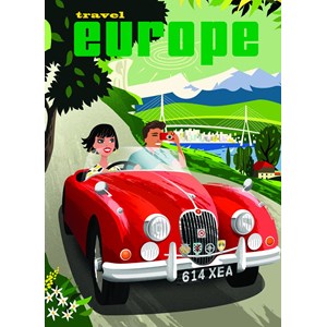 Eurographics (8000-1645) - "Travel Europe" - 1000 pieces puzzle