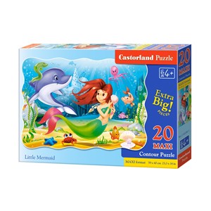 Castorland (C-02290) - "Little Mermaid" - 20 pieces puzzle