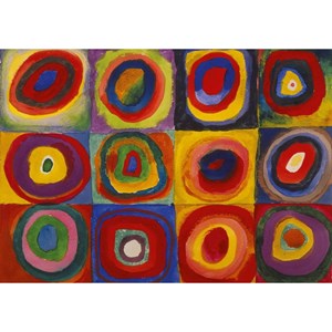 Puzzle Michele Wilson (W446-12) - Vassily Kandinsky: "Color Study" - 12 pieces puzzle