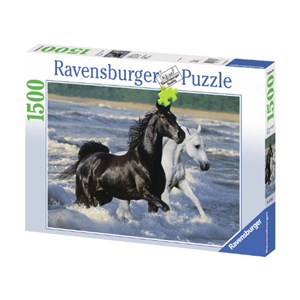 Ravensburger (16276) - "Horses on the Beach" - 1500 pieces puzzle