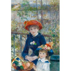 Grafika (00164) - Pierre-Auguste Renoir: "The Two Sisters, On the Terrace, 1881" - 12 pieces puzzle