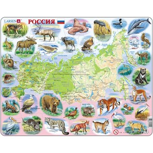 Larsen (K50) - "Russia (in Russian)" - 100 pieces puzzle