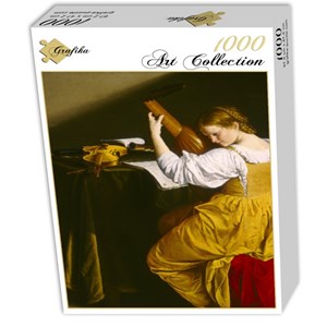 Grafika (01781) - Orazio Gentileschi: "The Lute Player, 1612-1620" - 1000 pieces puzzle