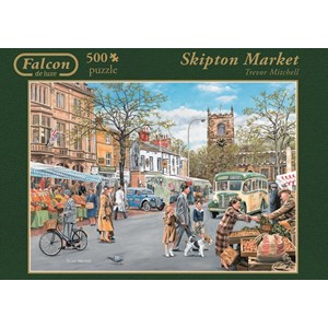 Falcon (11146) - Trevor Mitchell: "Skipton Market" - 500 pieces puzzle