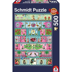 Schmidt Spiele (58214) - "Paradise Banderoles" - 500 pieces puzzle