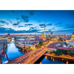 Grafika (02506) - "Deutschland Edition, Berlin Skyline In Twilight" - 300 pieces puzzle