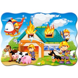 Castorland (B-03525) - "Fire Brigade in Action" - 30 pieces puzzle