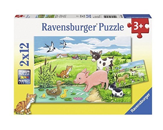Ravensburger (07582) - "Baby Animals on The Farm" - 12 pieces puzzle