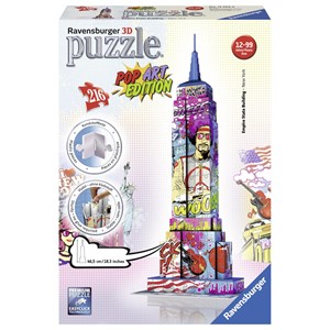 Ravensburger (12599) - "Empire State Building Pop Art" - 216 pieces puzzle