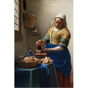 Grafika (00154) - Johannes Vermeer: "The Milkmaid, 1658-1661" - 100 pieces puzzle