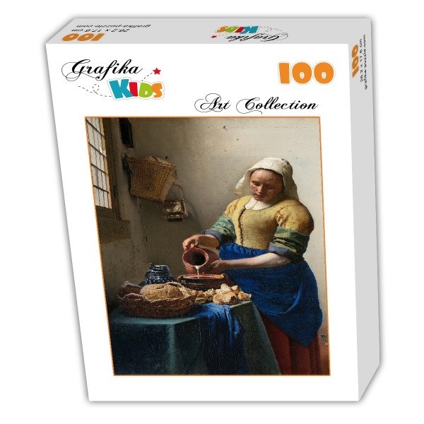 Grafika (00154) - Johannes Vermeer: "The Milkmaid, 1658-1661" - 100 pieces puzzle