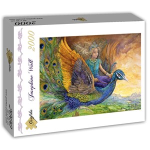Grafika (T-00274) - Josephine Wall: "Peacock Princess" - 2000 pieces puzzle