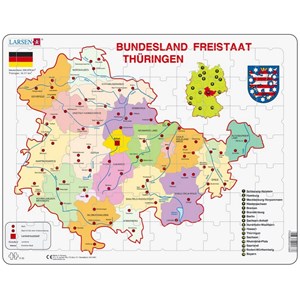 Larsen (K33) - "Bundesland, Freistaat Thüringen" - 70 pieces puzzle