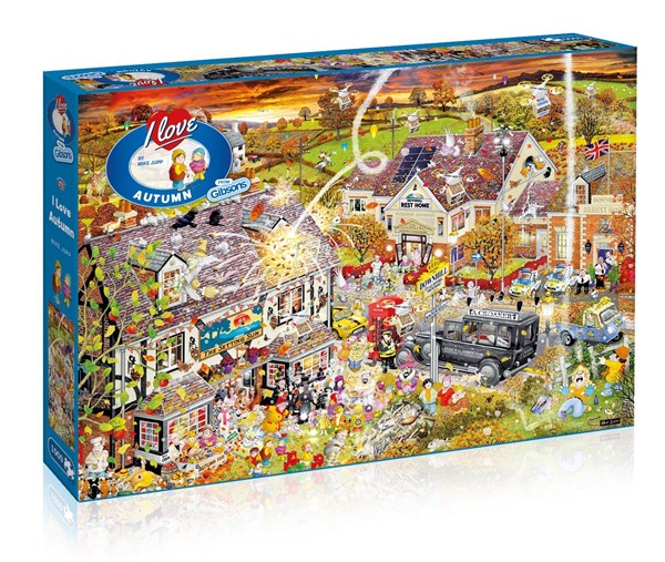 Gibsons (G7084) - Mike Jupp: "I Love Autumn" - 1000 pieces puzzle