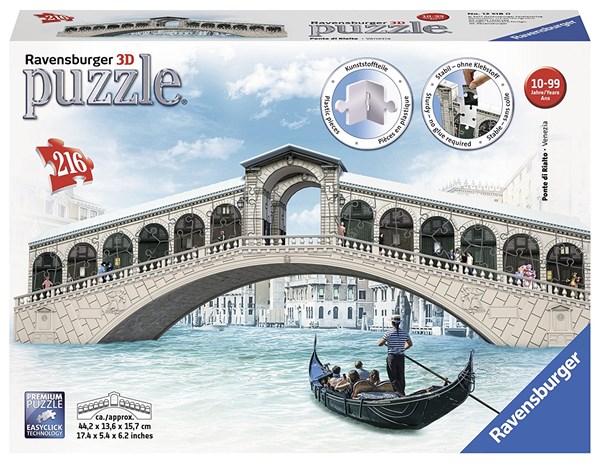 Ravensburger (12518) - "Rialto Bridge" - 216 pieces puzzle