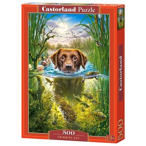 Castorland (B-52882) - "Swimming Dog" - 500 pieces puzzle