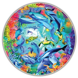 A Broader View (371) - "Underwater World (Round Table Puzzle)" - 500 pieces puzzle
