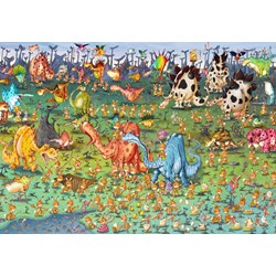 Grafika Kids (01468) - François Ruyer: "Dinosaurs" - 100 pieces puzzle