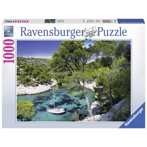 Ravensburger (19632) - "Cassis, France" - 1000 pieces puzzle