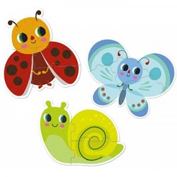 Djeco (07141) - "In the Garden" - 3 4 5 pieces puzzle