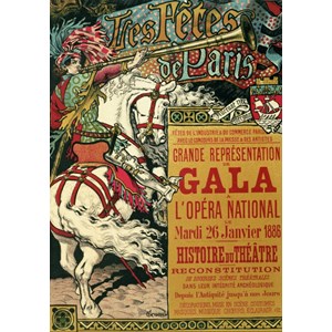 Grafika (00151) - Eugene Grasset: "Les Fêtes de Paris, 1896" - 1000 pieces puzzle