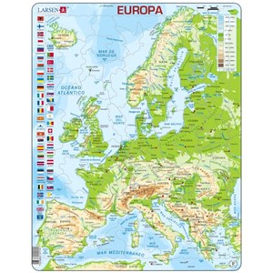 Larsen (K70-ES) - "Europe - ES" - 87 pieces puzzle