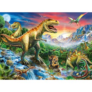 Ravensburger (10665) - "The time of the Dinosaurs" - 100 pieces puzzle