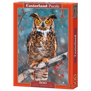 Castorland (B-52387) - "Great Horned Owl" - 500 pieces puzzle