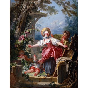 D-Toys (72702-1) - Jean-Honoré Fragonard: "Blind Man's Bluff" - 1000 pieces puzzle