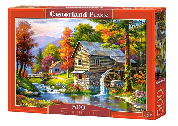 Castorland (B-52691) - "Old Sutter's Mill" - 500 pieces puzzle