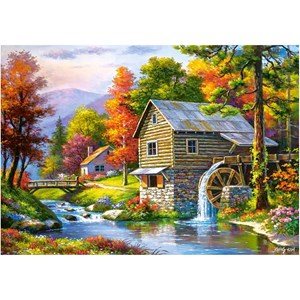 Castorland (B-52691) - "Old Sutter's Mill" - 500 pieces puzzle