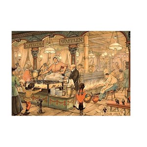 Jumbo (17091) - Anton Pieck: "Dutch Pancake House" - 1000 pieces puzzle
