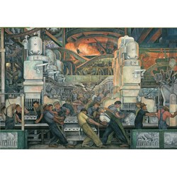 Pomegranate (AA421) - Diego Rivera: "Detroit Industry" - 1000 pieces puzzle