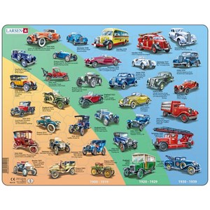 Larsen (HL8-GB) - "Historical Cars, 1901-1939" - 42 pieces puzzle