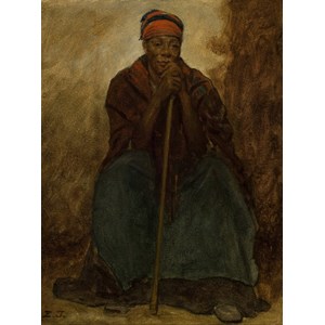 Grafika (00331) - Eastman Johnson: "Dinah, Portrait of a Negress" - 2000 pieces puzzle