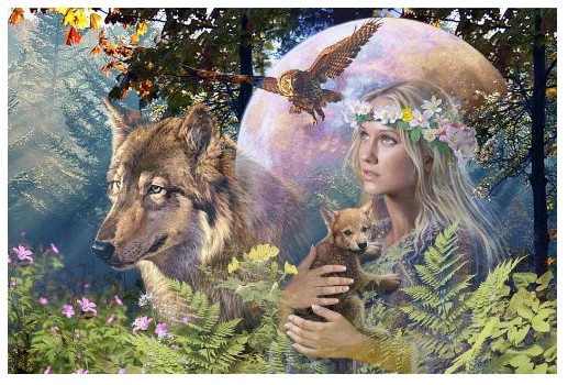 Wolf in the Moonlight Schmidt Premium Quality Jigsaw Puzzle 1000 pieces  58233 