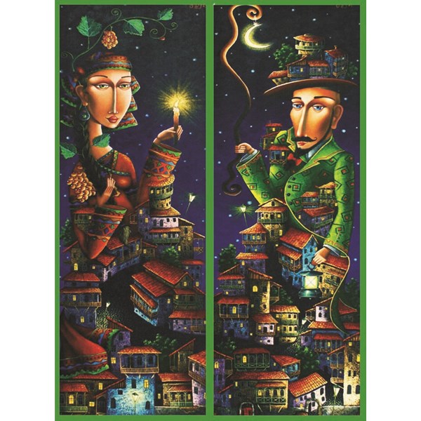 Gold Puzzle (61123) - "Night Rendez-vous" - 1000 pieces puzzle