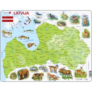 Larsen (K46-LE) - "Latvia - LE" - 48 pieces puzzle