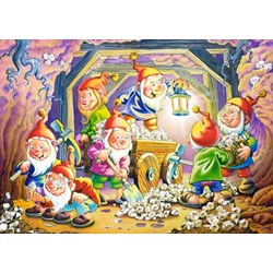 Castorland (B-04362) - "Snow White and the 7 Dwarfs" - 30 40 50 60 pieces puzzle