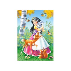 Castorland (B-04362) - "Snow White and the 7 Dwarfs" - 30 40 50 60 pieces puzzle