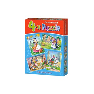 Castorland (B-04362) - "Snow White and the 7 Dwarfs" - 30 40 50 60 pieces puzzle