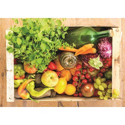 Jumbo (18531) - "Fruit and Vegetable Box" - 500 pieces puzzle