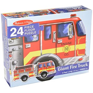 Melissa and Doug (436) - "Giant Fire Truck" - 24 pieces puzzle