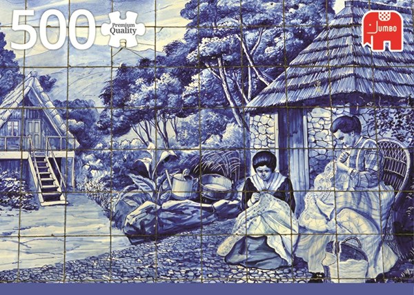 Jumbo (18534) - "Portugese Tiles from Funchal" - 500 pieces puzzle