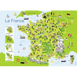 Map of France Puzzle (300 pieces)