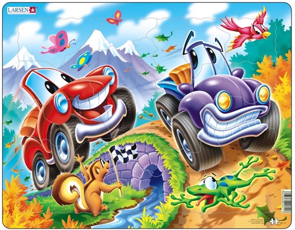 Larsen (US11) - "Cars" - 22 pieces puzzle