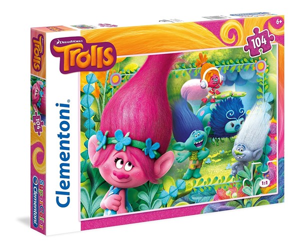 Clementoni (27961) - "Trolls" - 104 pieces puzzle