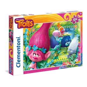 Clementoni (27961) - "Trolls" - 104 pieces puzzle